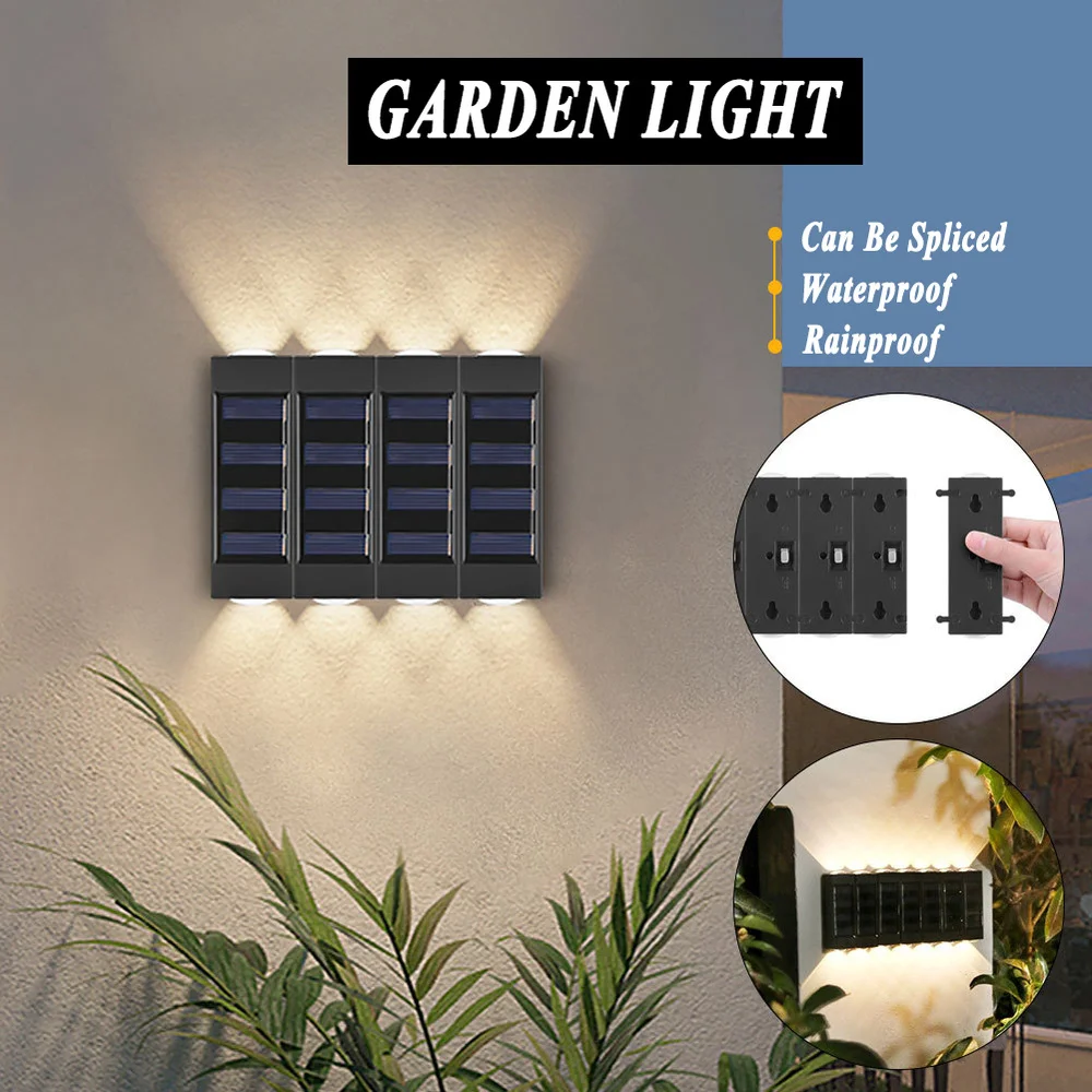 Lampe solaire LED avec détecteur de mouvement PIR, imperméable, lumière blanche chaude, luminaire décoratif d'extérieur, idéal pour un jardin