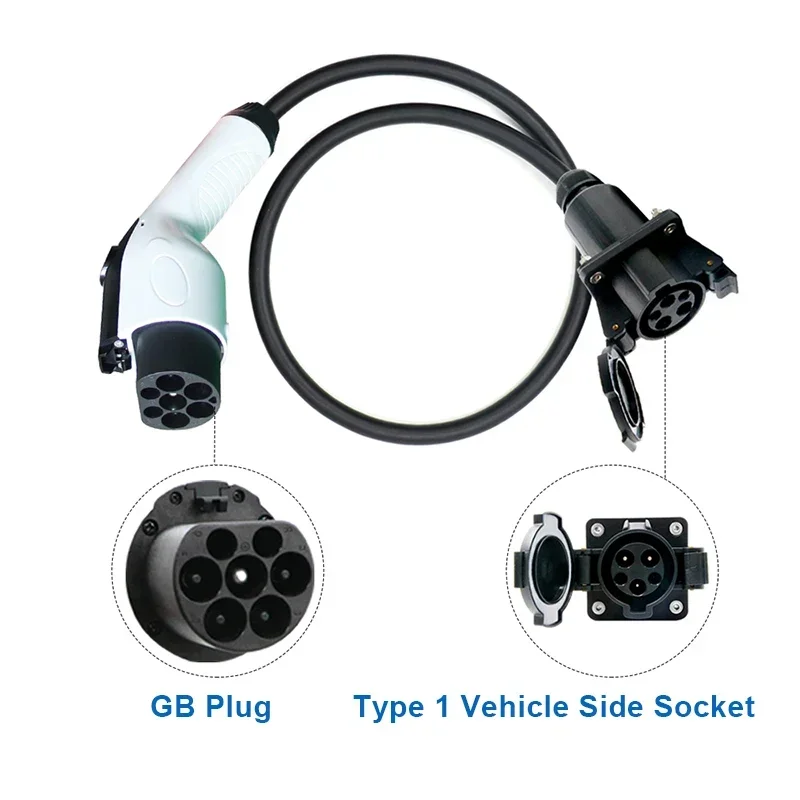 Ev Charging Cable Charger Adapter Type2 Type1 Extension Cord Iec 62196 Sae J1772 Ev Plug With Socket