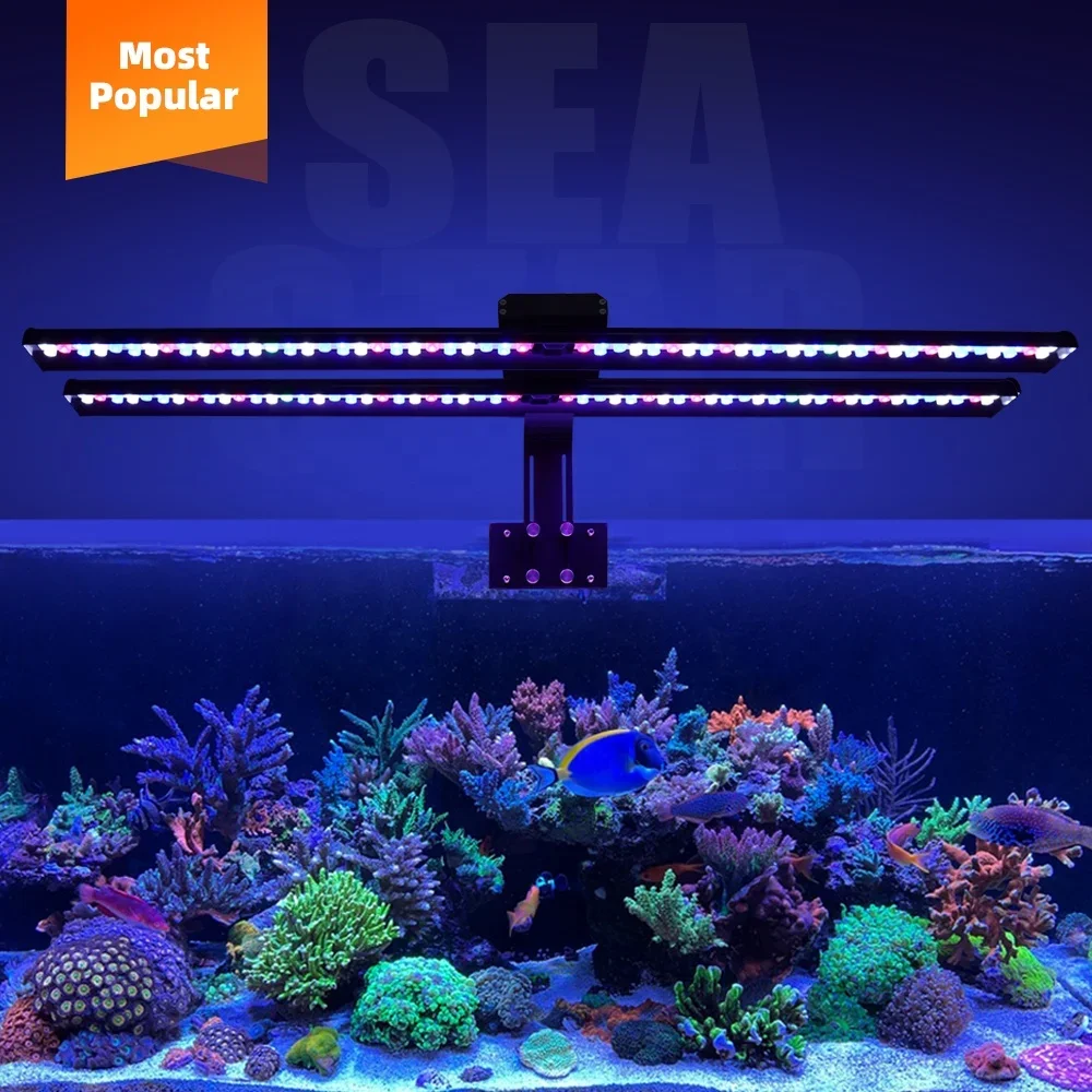 Bedroom Lamp Flame Night Light Water Tank Uv Led Black Light Aquarium Aquarium Led Light With Dimmer And Timer