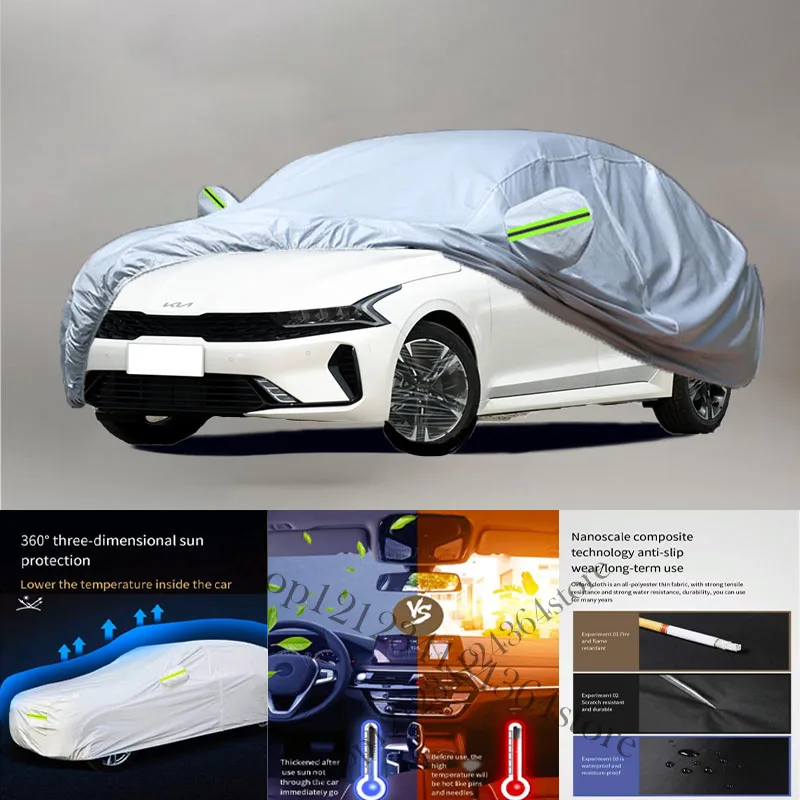 

For KIA K5 Auto Anti snow Anti dust Anti-uv Anti peeling paint And Anti Rainwater 210t car cover Car cover protection