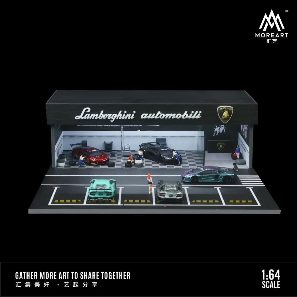 

Moreart 1:64 Lamborghini modified shop lighting version of the scene