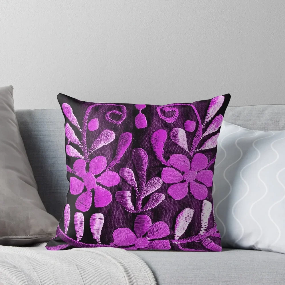 

Mexican Violet Embroidery Throw Pillow Cushions Home Decor autumn decoration Decorative pillowcase Custom Cushion Photo Pillow