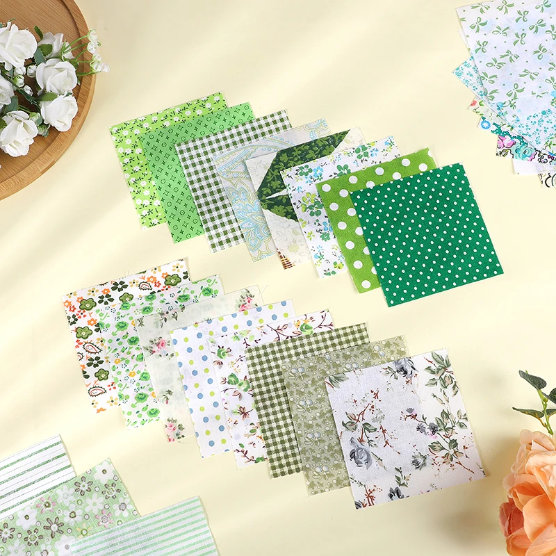 

50pcs/set Squares Multicolor Printed Cotton Craft Fabric Cloths DIY Bundle Patchwork Quilting Sewing Scrapbooking Artcraft