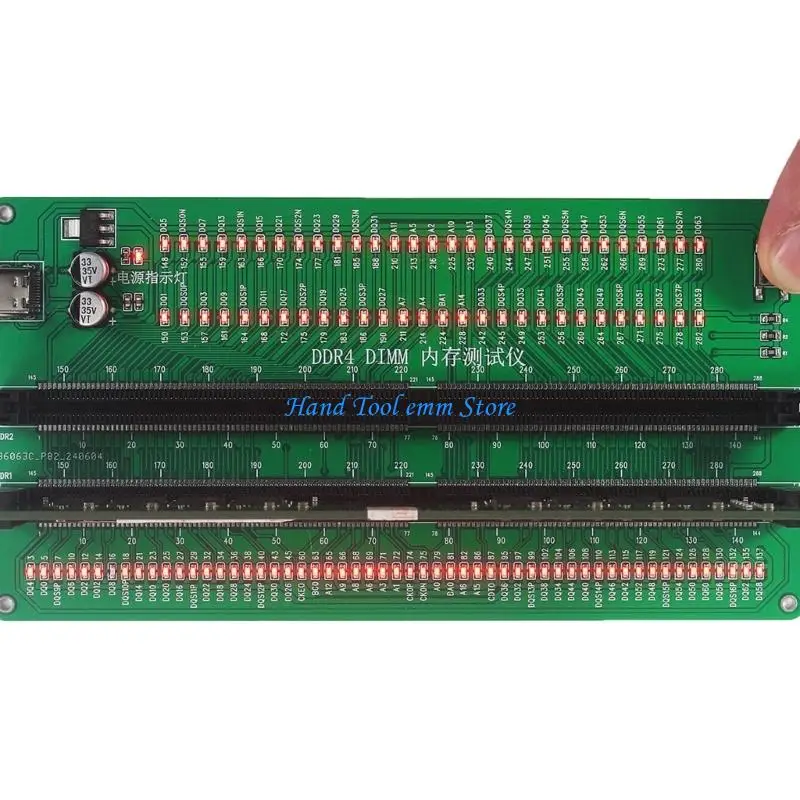

H37F Memory Tester Memory Diagnostic Desktop DDR4 DIMM Tester Card Board for Desktop Server Computer Accessories