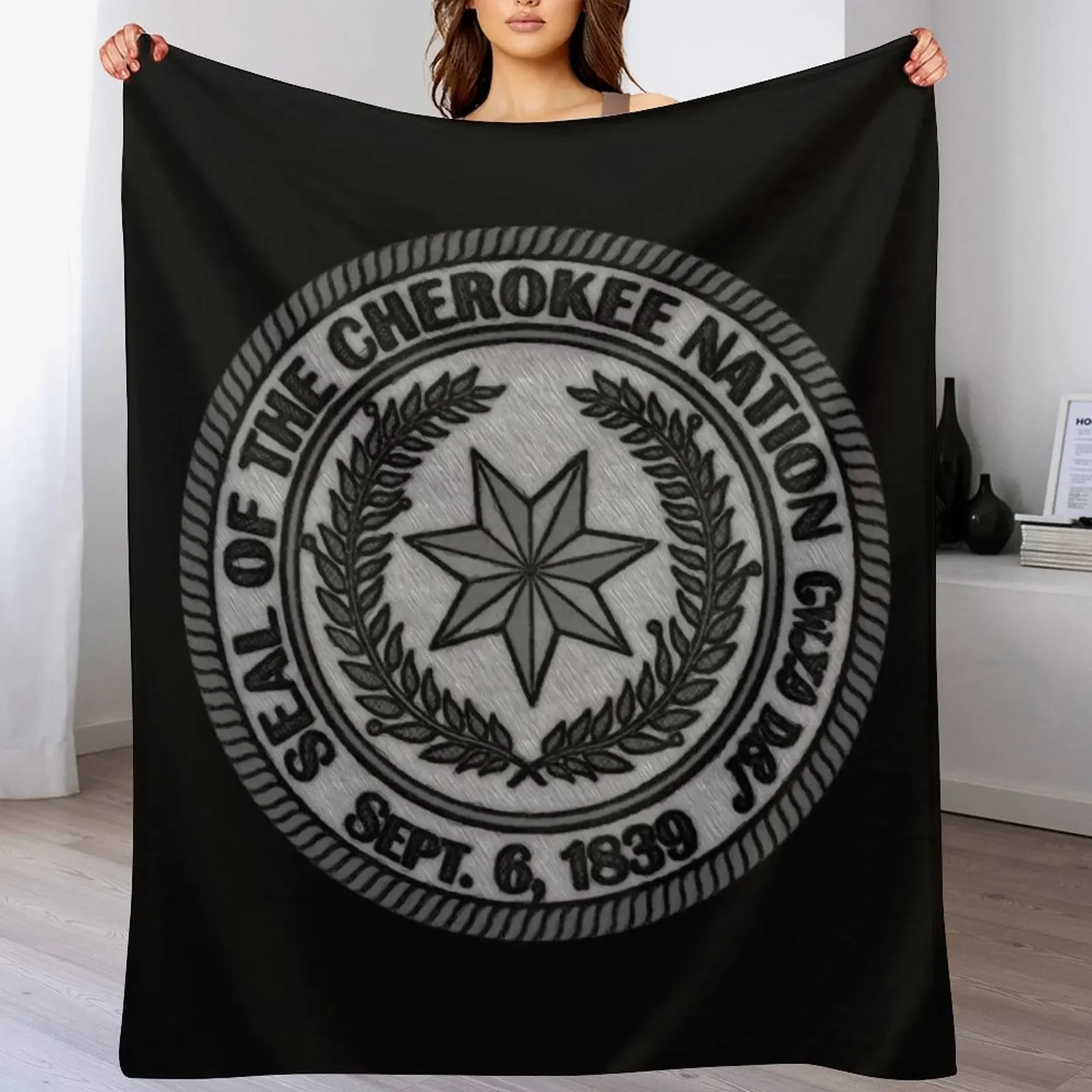 

Cherokee Nation Throw Blanket Warm cosplay anime wednesday Sofas Blankets