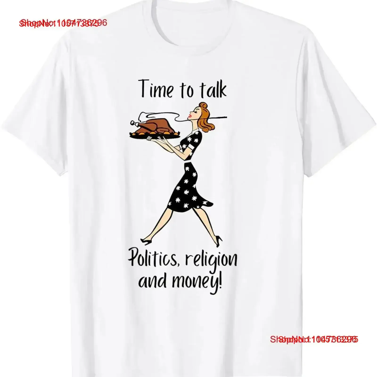Thanksgiving Hostess Vintage Politics Religion Money T Shirt Washed designer clothes fashion Casual Versatile vintage Washed