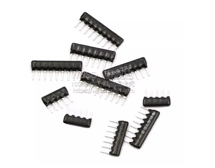 20pcs A05 A06 A07 A08 A10 A09-103G 10K 100K 1K 4K7 470R 330R 220R 100R Ohm DIP 9pin 10pin 7pin 5pin Resistor Network