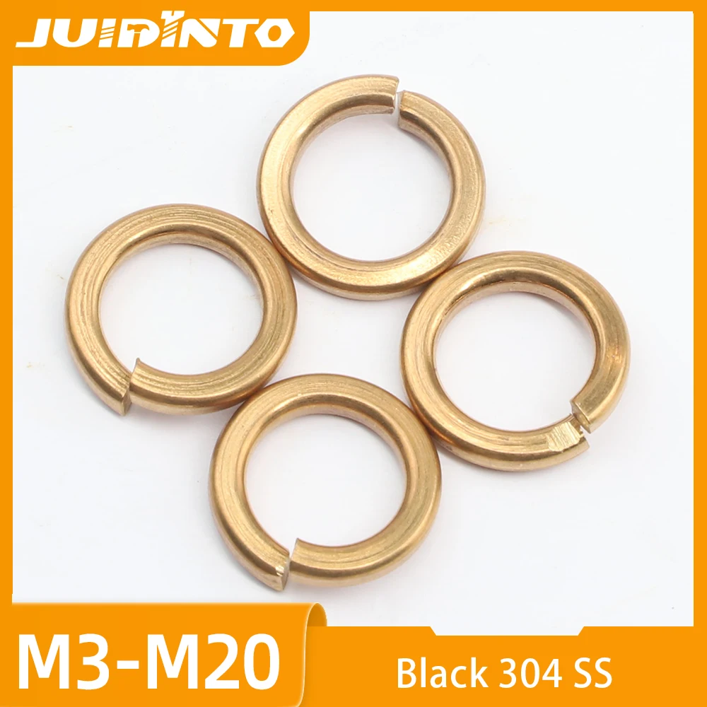 M2 M2.5 M3 M4 M5 M6 M8 M10 Spring Lock Washer Copper Spring Split Lock Gasket DIN127