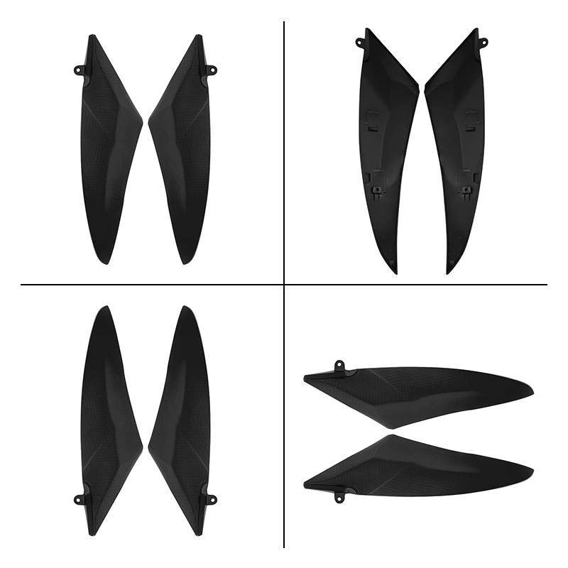 Motorcycle Tank Side Fairing Panels Black Matte Gas Fuel Tank Cover Trim for Yamaha YZF R6 YZFR6 2006 2007 Left Right Side Cowl