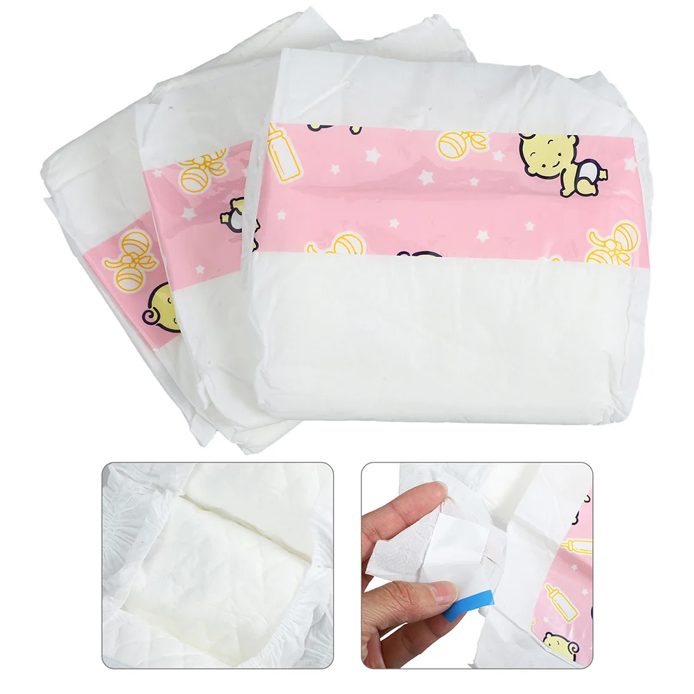 10 Pcs Play House Diapers Toys Replacement Nappies Reborn Baby Dolls Accessories Child