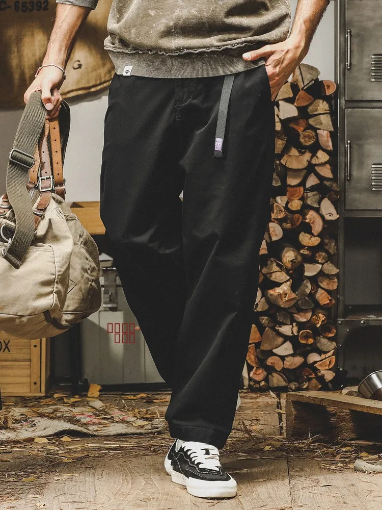 

Jieren Workwear Casual Pants Men's Loose Tapered Pants Spring Autumn Cotton Vintage Sle Faion Trend Brand Leisure Trousers