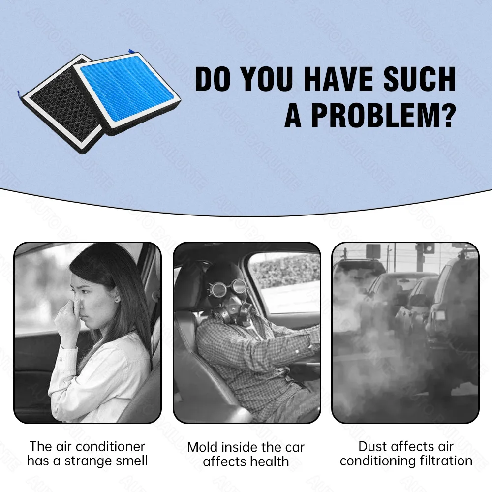 1 قطعة لاند روفر رينج روفر سبورت 2014-2022 حلقي 2018-2025 سيارة فلتر الهواء مكيف استبدال عدة اكسسوارات السيارات