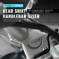Motorcycle Handlebar Riser Drag Handle Bar Clamp Extend Adapter For BMW R1200R R 1200R 2015-2019 R1250R R 1250 R 2019-