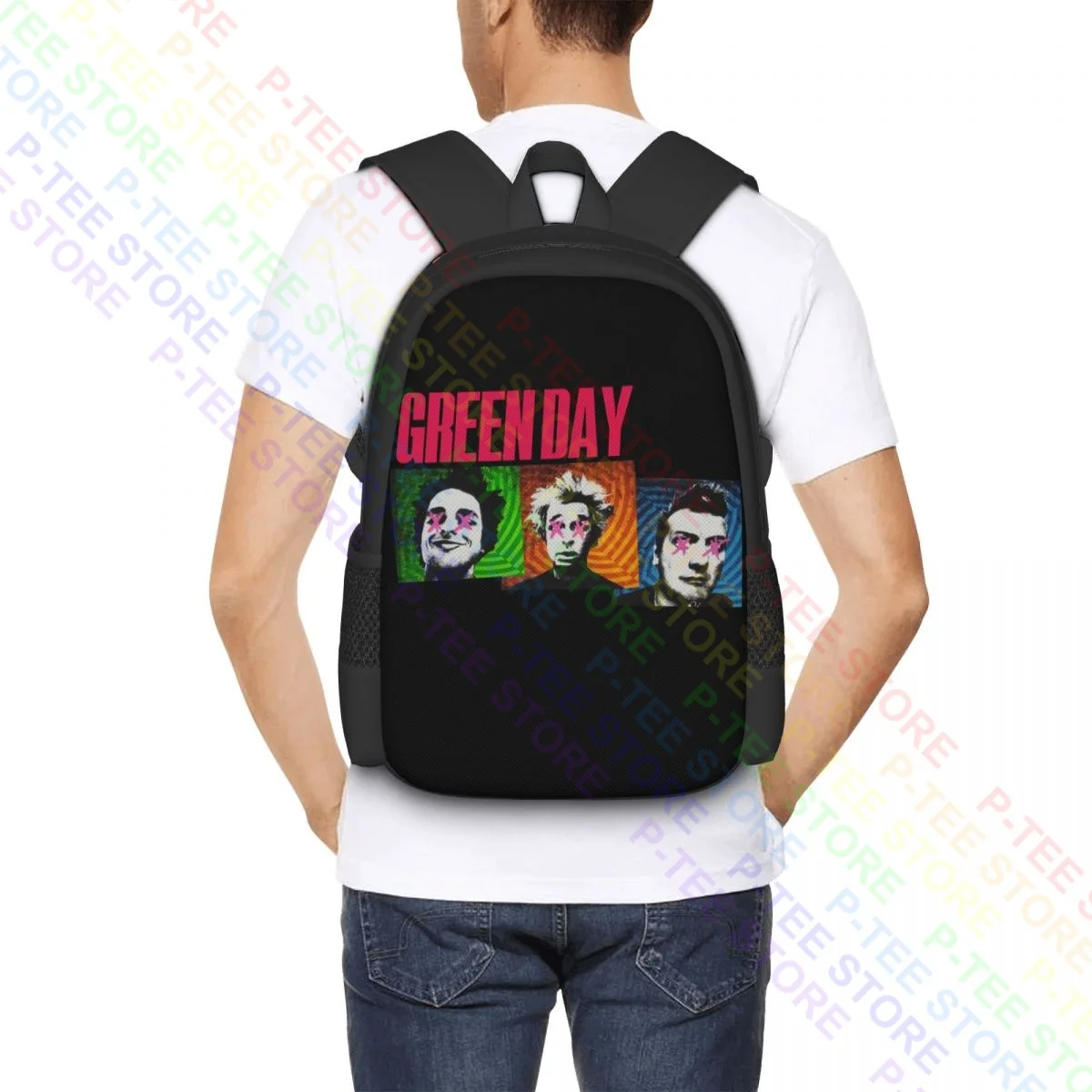 Green Day Uno Dos Tre Tour 2012 Dookie Nimrod Insomniac P-730Backpack Large Capacity Newest Gym Tote Bag