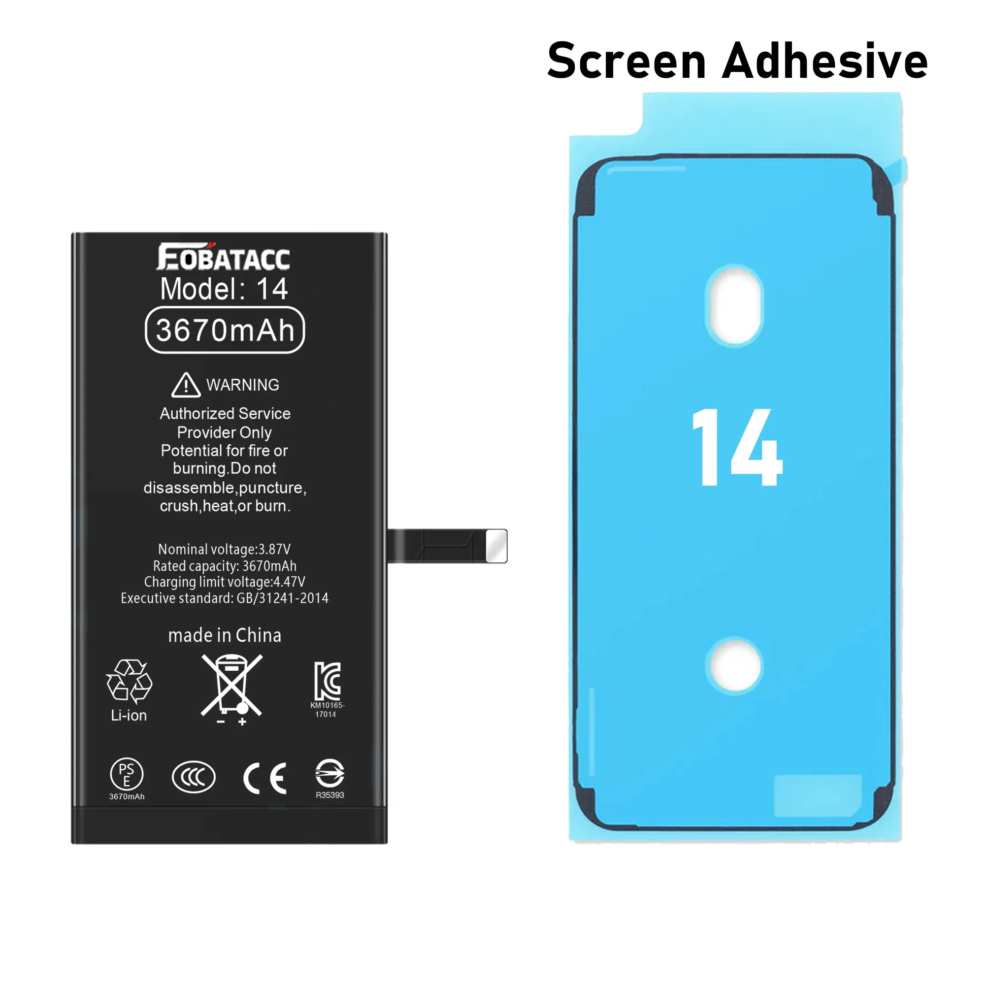 

2025 YEAR 2025 YEARS EOBATACC High Quality 100% new Battery For APPle 14 3670mah Phone Battery+Tools