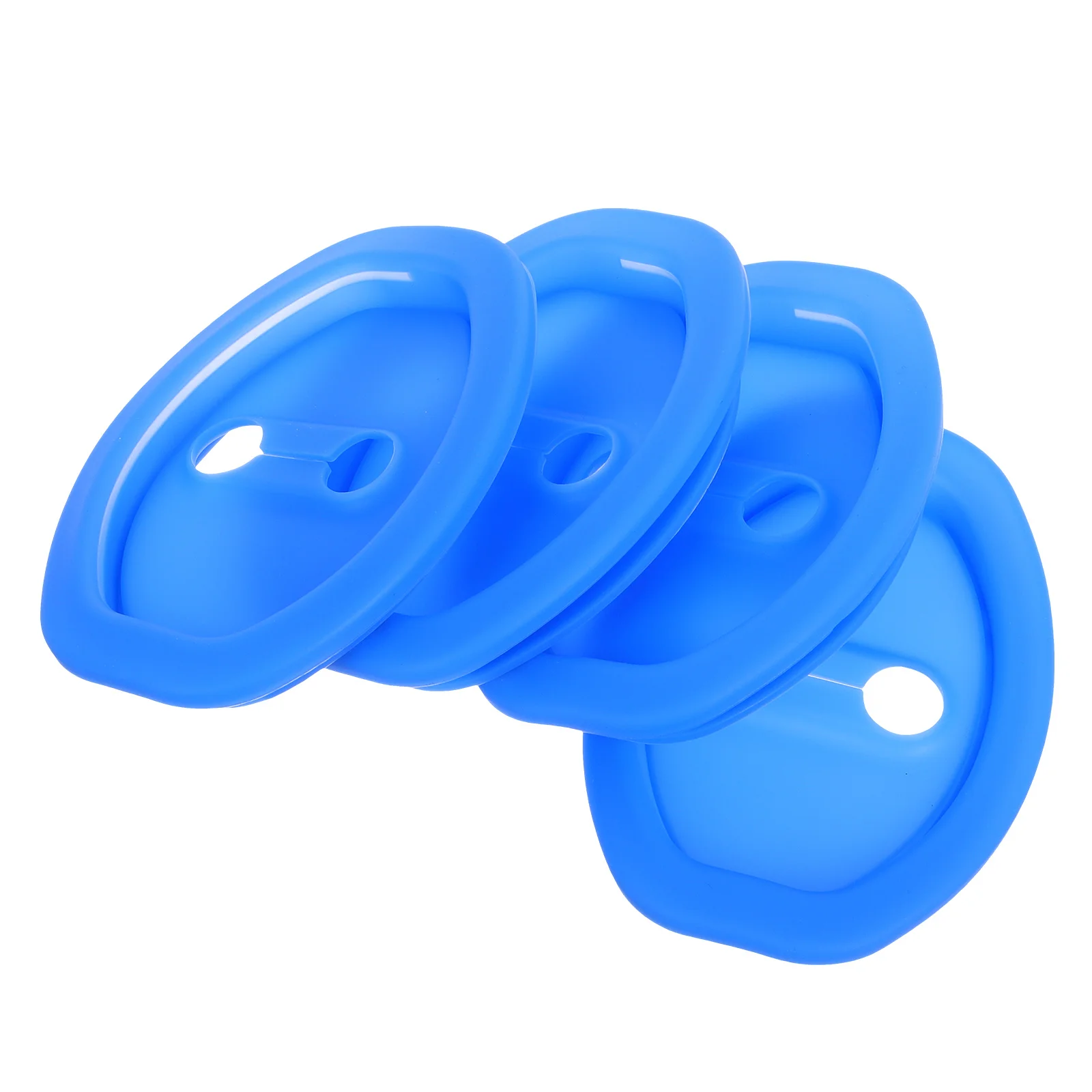 

4 Pcs Car Door Lock Protective Cover Shock Absorber Silicone Universal Latch Guard Pad Protector Vehicle Doors Locks Accessories