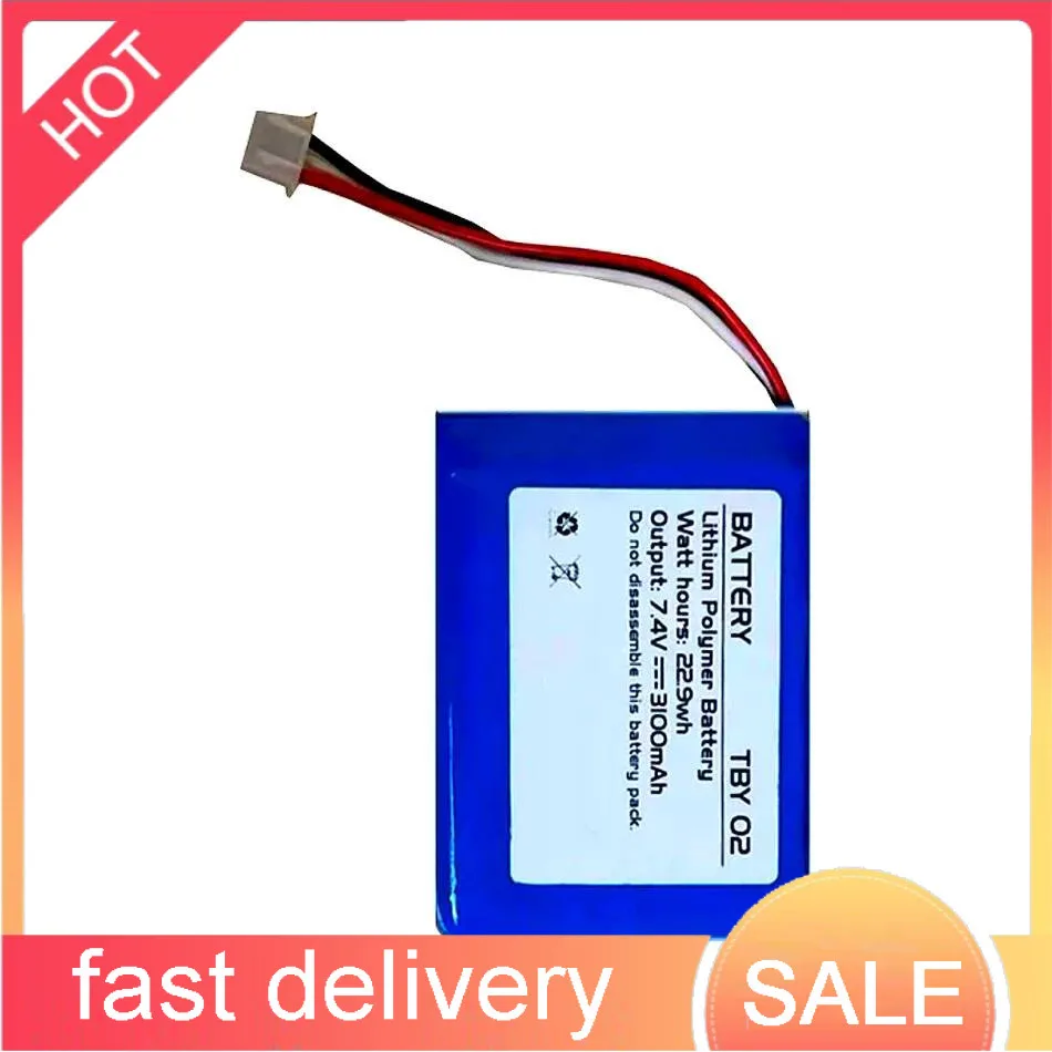 

Radio Device Battery High Capacity Lightweight 3100Mah For Emtek AOR550 AOR600S Aor500s Tby 02 O2 AOR500-S