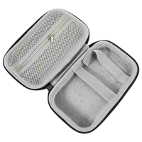 Black Pu Leather Earphone Storage Bag Microphone Case Electronics ganizer Portable Charger Cord Pouch For Travel Accessories