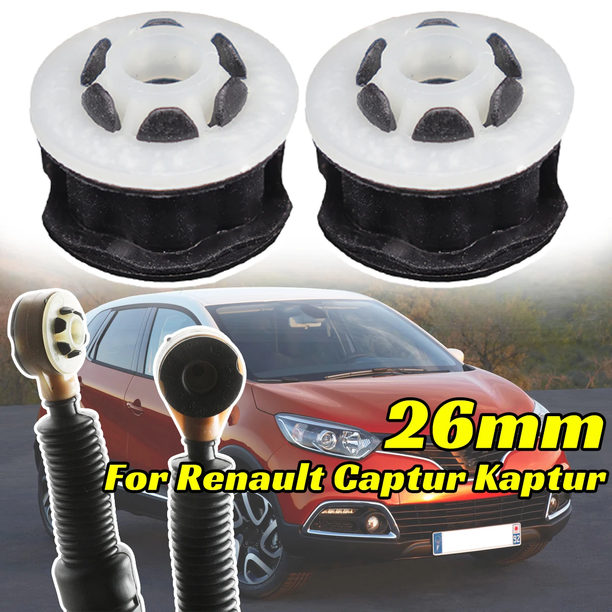 

For Renault Captur Kaptur 2013 Gear Shift Lever Cable Bushing Linkage Rubber Sleeve Connector Adapter Selector Buckle Grommet