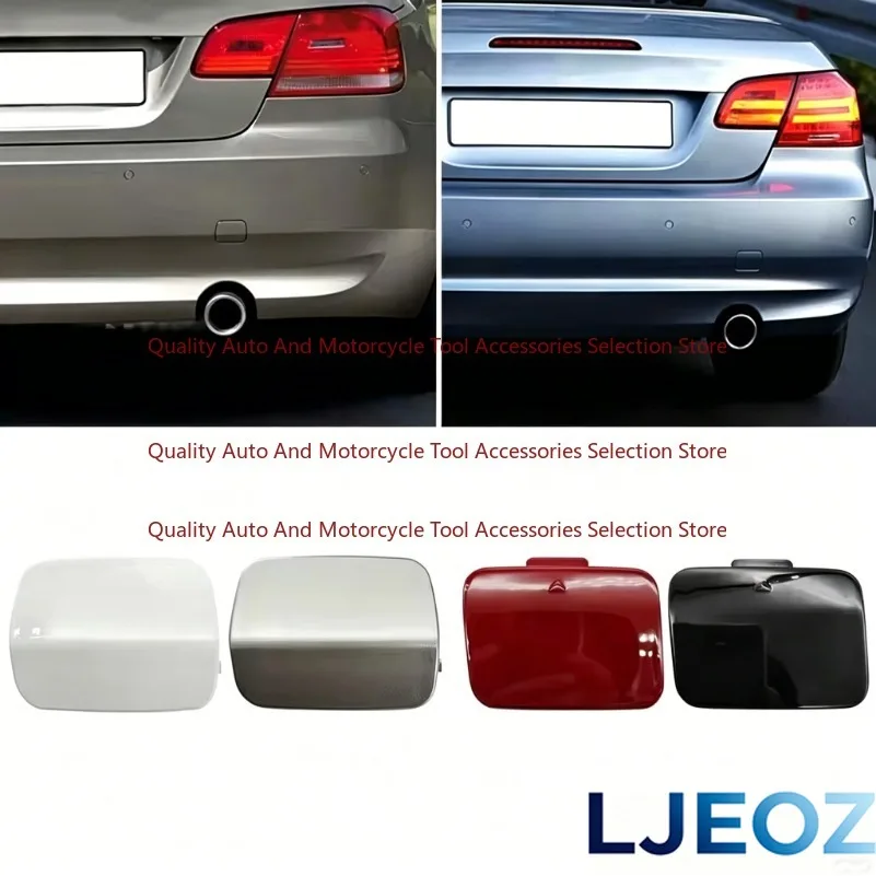 Cubierta de Gancho de Remolque Trasero para BMW E92 E93, Color Negro, Blanco o Plateado, para BMW Serie 3 Coupé 2006-2012 320 323 325 330 335