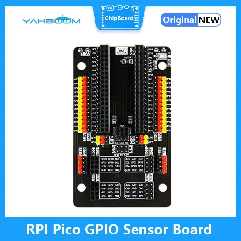 Raspberry Pi Pico Sensor Expansion Board GPIO Development Board Module IO Port MCU Experiment Starter Kit demo Board