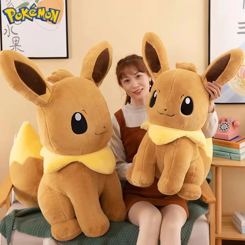 

40/50/70CM Big Size Pokémon Eeveelutions Plushies Anime Stuffed Toy Cartoon Comfortable Soft Doll Ornament Bolster Gift for Kid