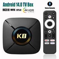 HK1 RBOX K8 MINI Android 14 TV Box RK3518 4K HDR 2.4G 5G WIFI6 BT5.0 ROM 16G 32G