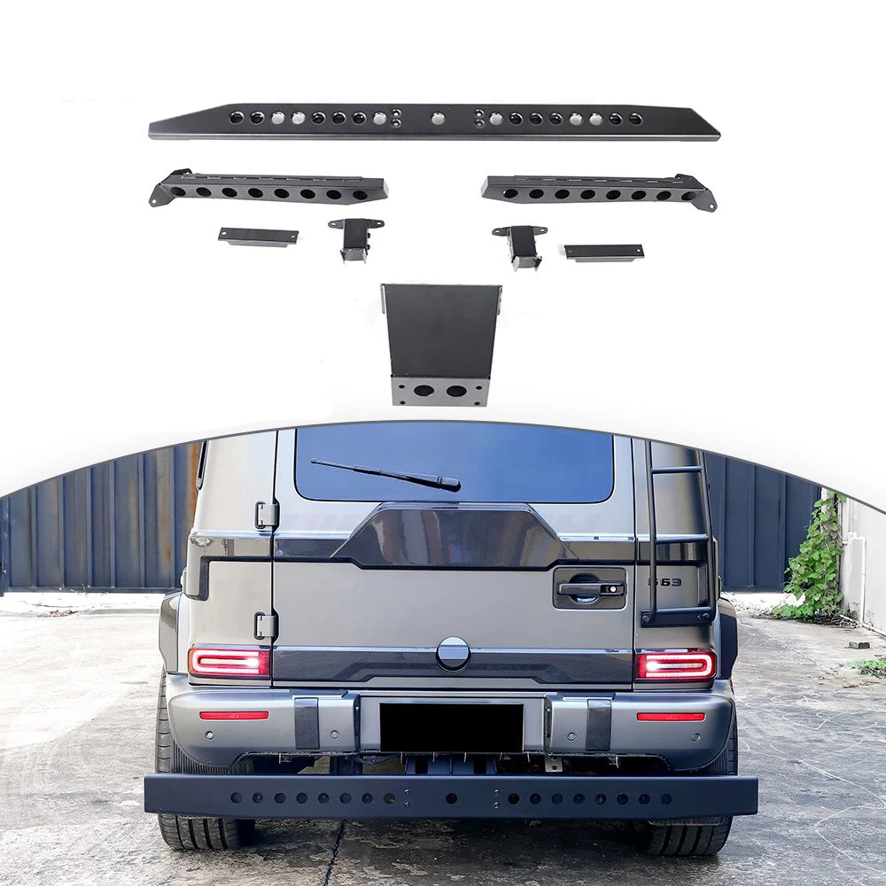 

W463a G550 4x4 G63 AMG G65 AMG Rear Bumper Guard for Mercedes G Class W464 4x4 Rear Bull Bar 2019+ Upgrade Modification Parts
