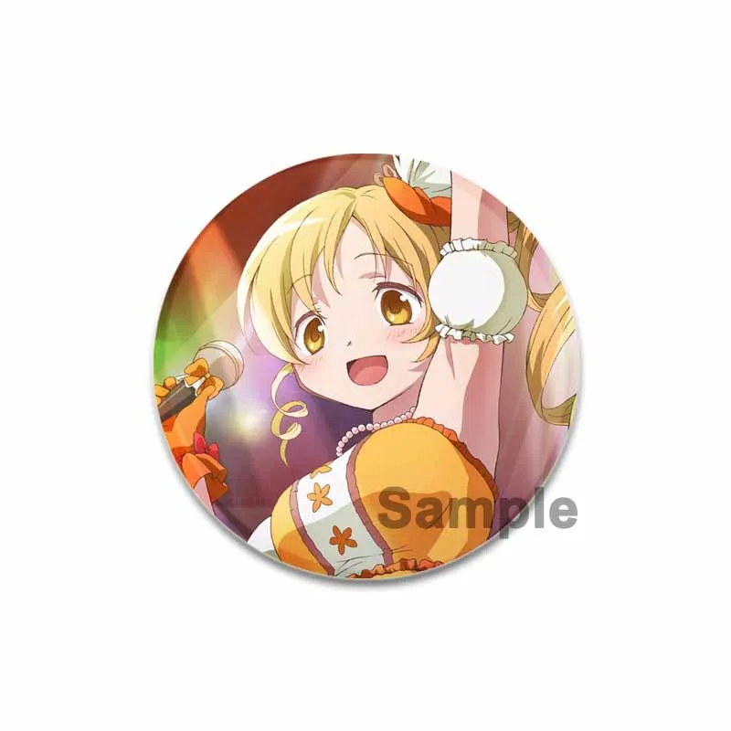 Mami Tomoe Cartoon Brooches  Cute Cosplay Pins Backpack Shoes Jewelry Accessories Gifts Anime Puella Magi Madoka Magica Badge
