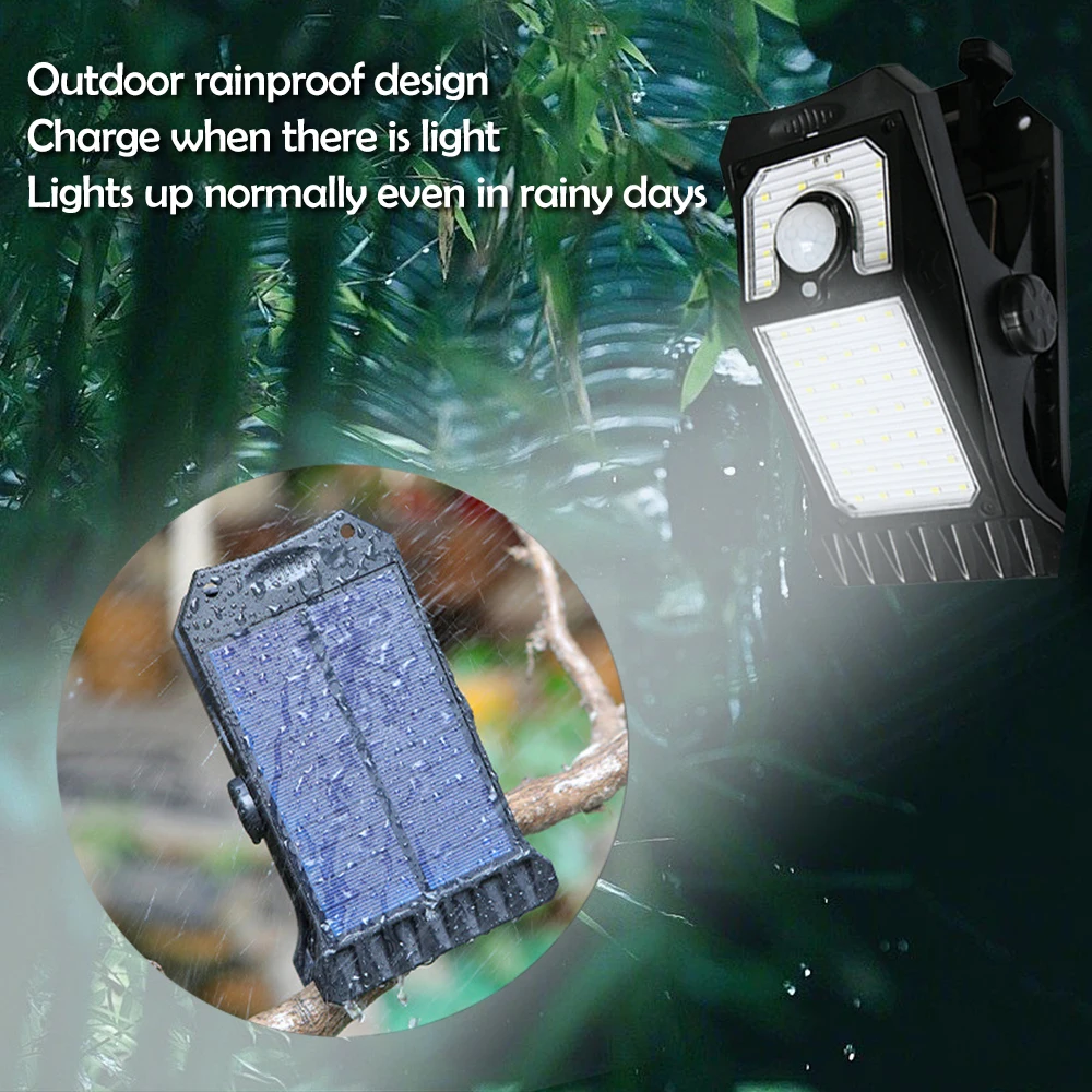 ไฟสวนประเภทคลิปโคมไฟพลังงานแสงอาทิตย์กลางแจ้ง Road Motion Sensor โคมไฟกันน้ำสำหรับใช้ในครัวเรือนตกแต่งสวนกลางแจ้ง