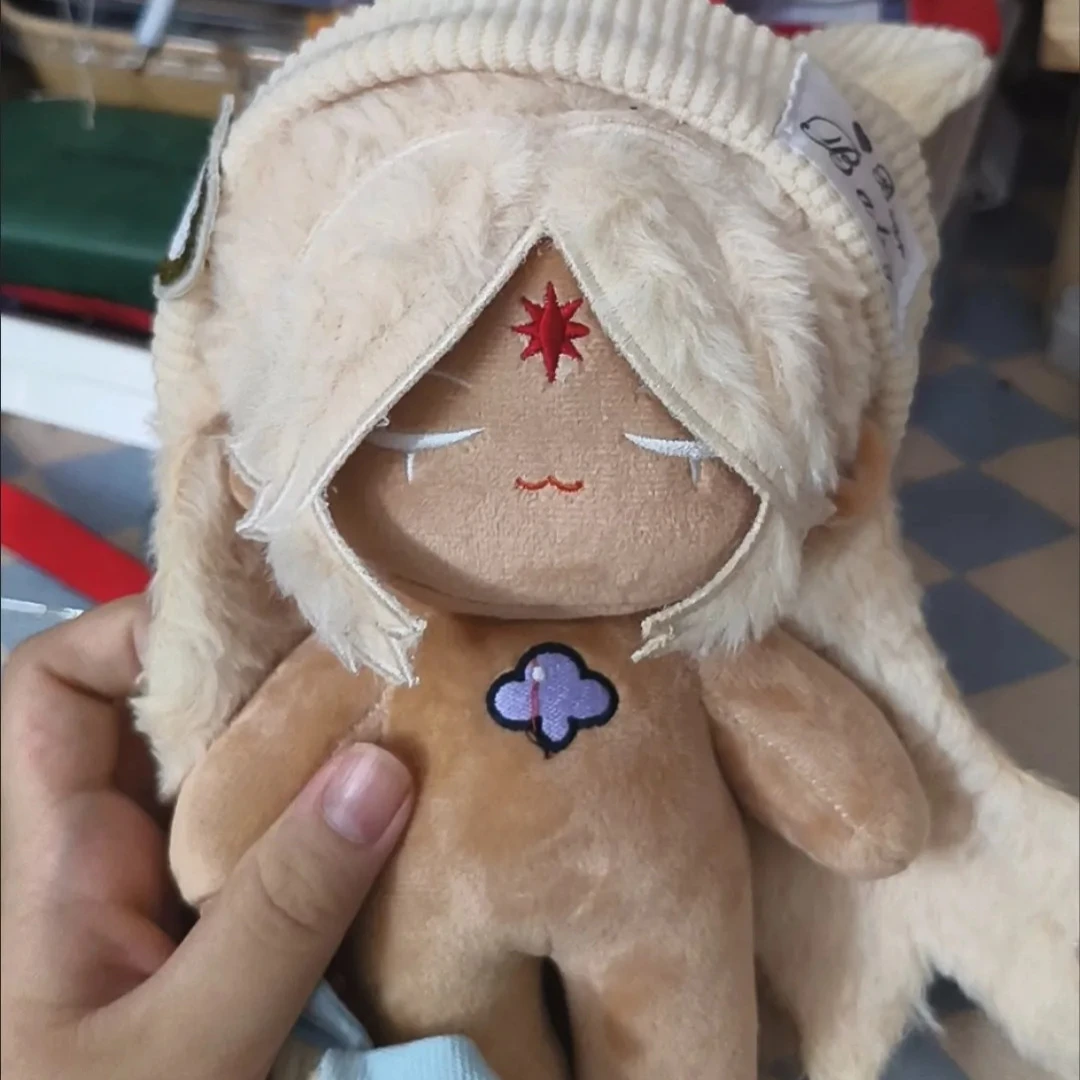 

20cm Game Vanilla Cookie Kingdom Anime Plush Stuffed Body Dress Up Clothes Cotton Figures Gift Kawaii Plushies Xmas