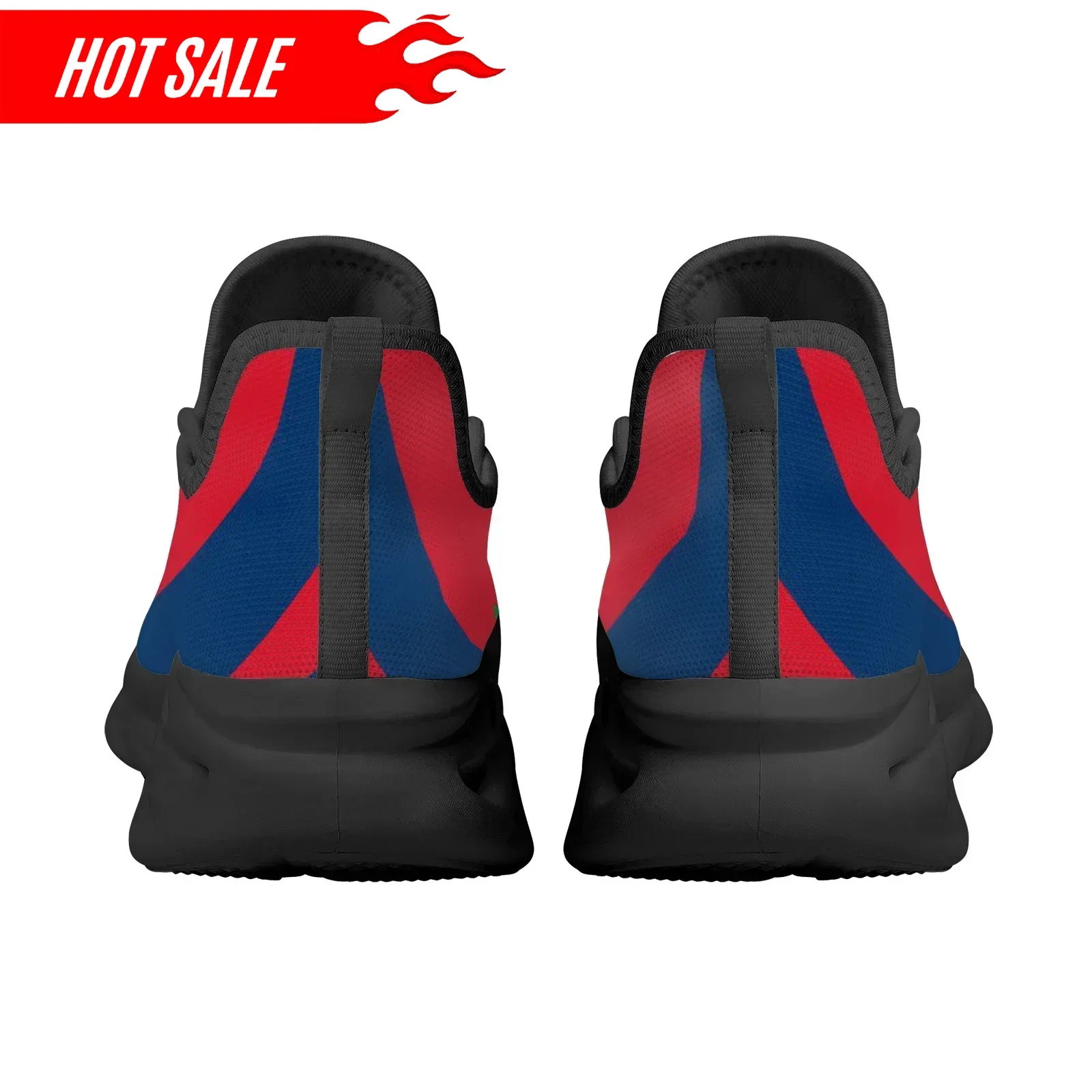 Hot Dominican Flag National Emblem Design Lightweight Breathable Platform Shoes Knitted Blade Shoes Sneakers Zapatos Custom Made