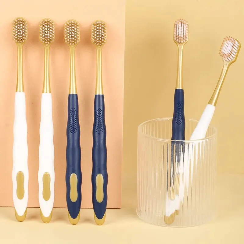 6pcs Toothbrush Adult Household Wide Head Thick Soft Silk Couple Thin And Soft Hair Toothbrush image 2