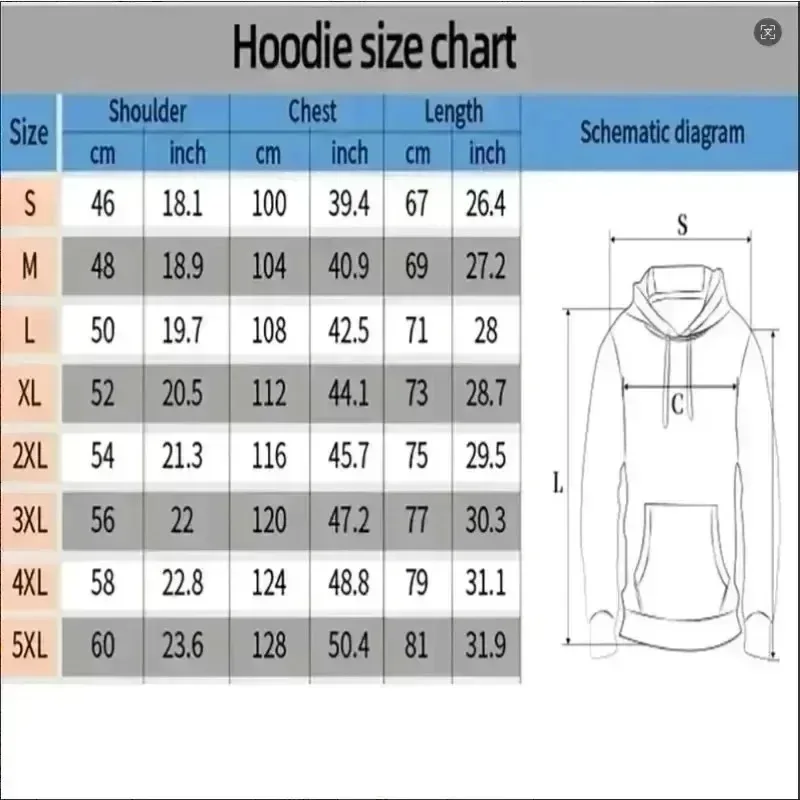 Brief Print Hoody Heren Y2k Retro Casual Herfst Winter Fleece Voorvak Losse Lange Mouw Hoodies Man