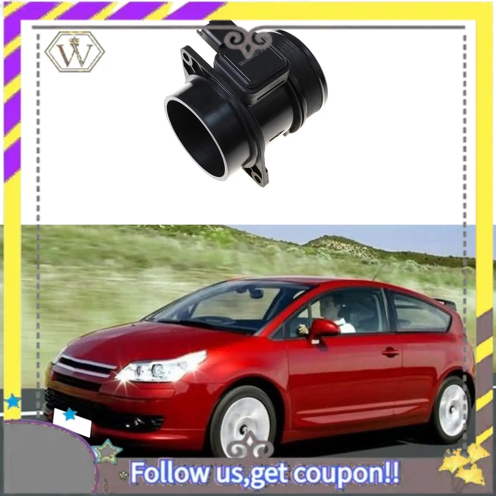 

L38A-9645948780 Датчик массового расхода воздуха MAF для Citroen C4 C5 C6 для 307 308 407 607 2,0 2,7 Hdi