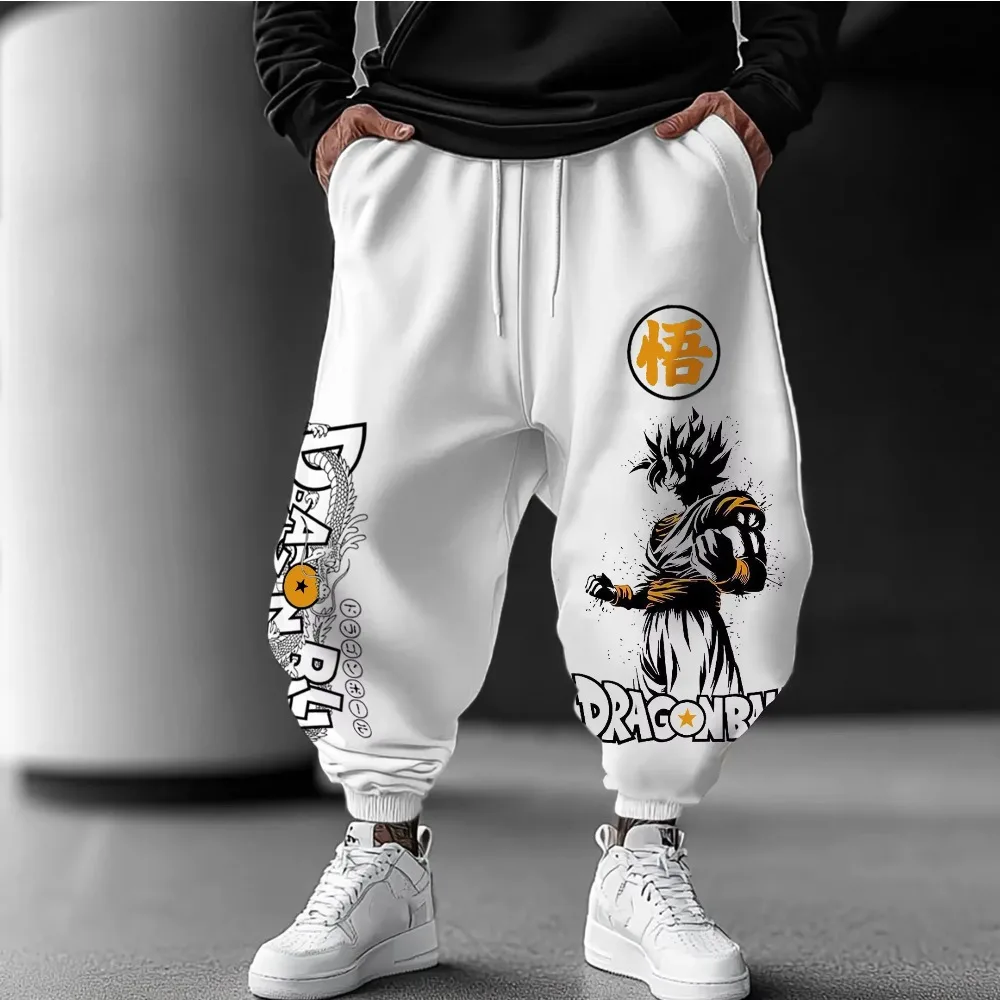 Spodnie bawełniane Dragon Ball, luźny krój, styl hip-hop, oddychające, świąteczne legginsy dla mężczyzn i kobiet, kolekcja 2025.