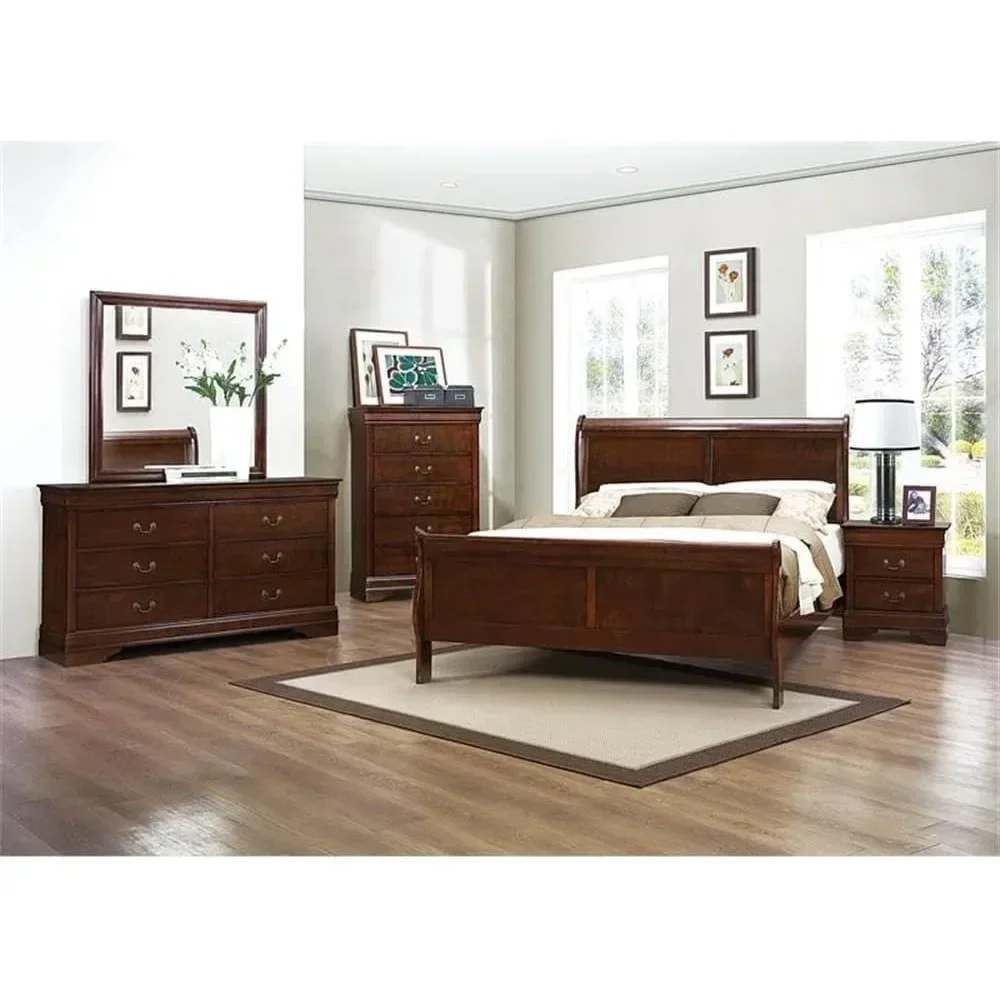 

Traditional Bed Side Table for Bedroom,Wood Nightstand with Drawers
