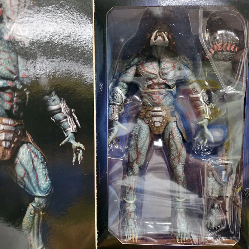 الطبعة الأولى الأصلية لـ Neca Iron Blood Warrior 2018 Movie Ultimate Predator Assassin 10 بوصة نموذج لجسم لعبة الدمية
