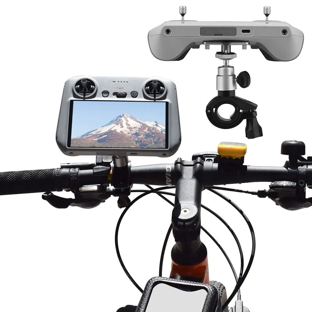 Novos acessórios drone guiador montar suporte de controle remoto suporte de bicicleta para dji mini 3 pro dji rc
