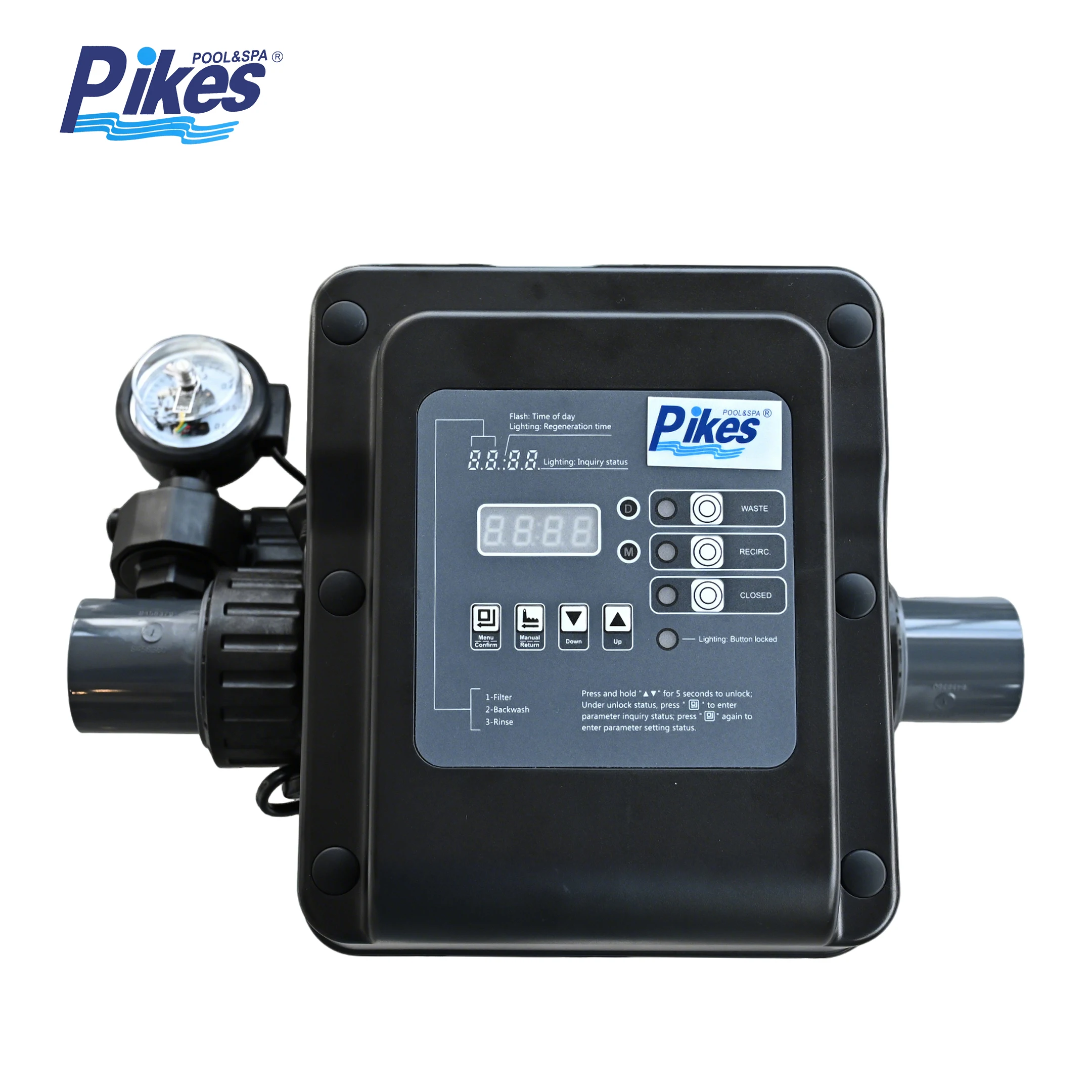 Pike's New Smart ABS Swimming Pool Sand Filter Automatic Control Easy-to-Use Intelligent Valve Enhanced Efficiency For Pools