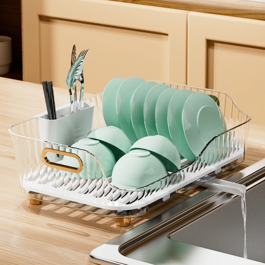 Kitchen Dishes Bowls Chopsticks Storage Rack Sink Storage Rack Countertop Bowl Rack Plate Drain Rack Bowl Tray Storage Box