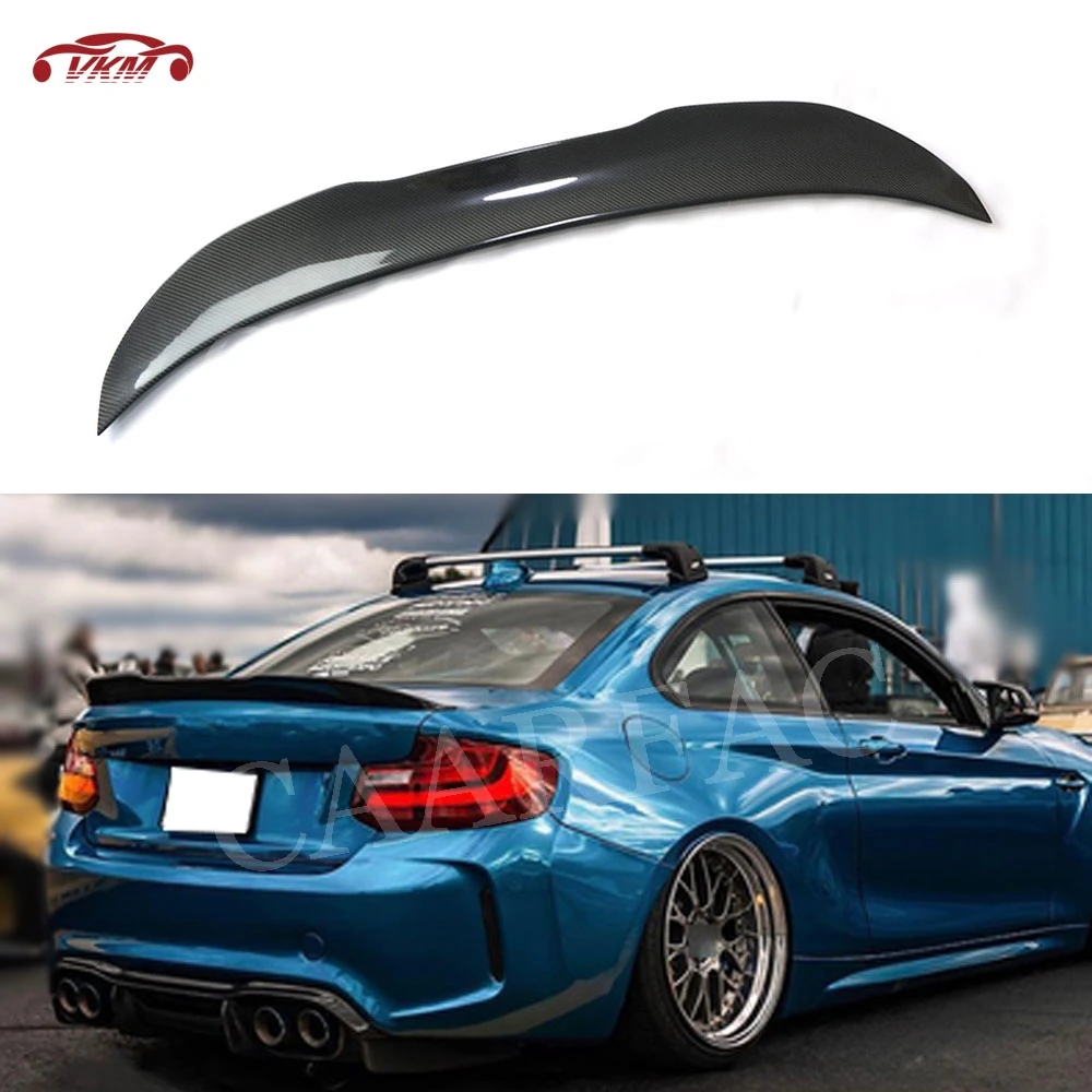 

Carbon fiber Rear Boot Spoiler P Style Wings For BMW 2 Series F22 F87 M2 220i 228i M235i 2014-2019 FRP Spoiler