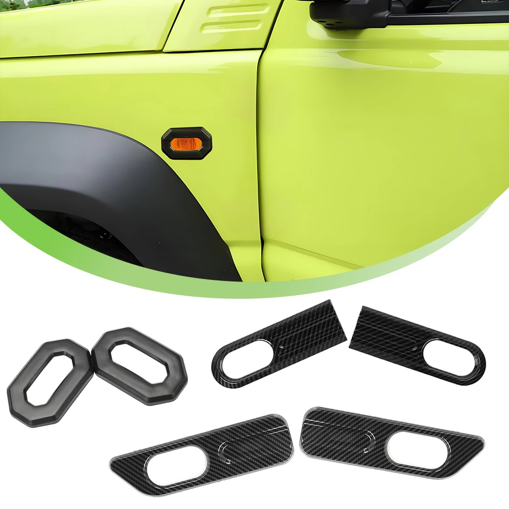

Car Fender Turn Signal Light Lamp Decoration Trim Cover for Suzuki Jimny 2019 2020 2021 2022 2023 2024 2025 Exterior Accessories