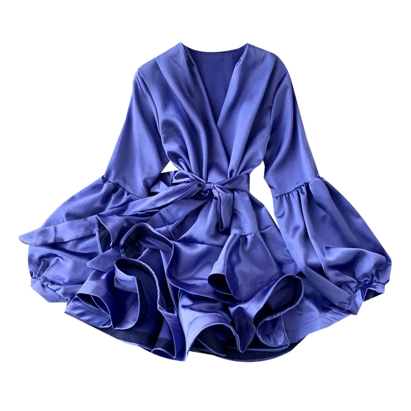 Vestido Midi F Retrô com Decote em V, Sem Mangas, Cintura Ajustável, Saia Dupla Camada, Estilo Coreano, para o Dia a D...