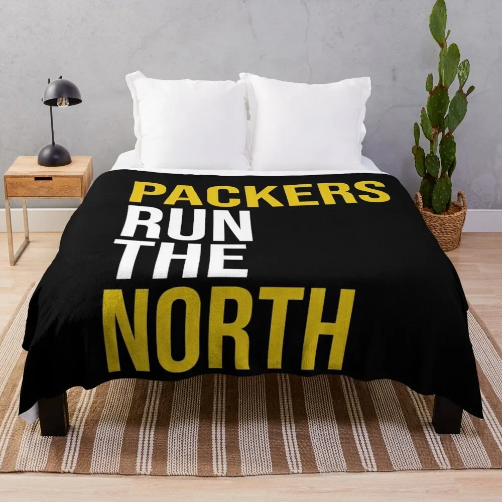

Packers Run The North Throw Blanket Summer Cool Breathable Blanket for Sleeping