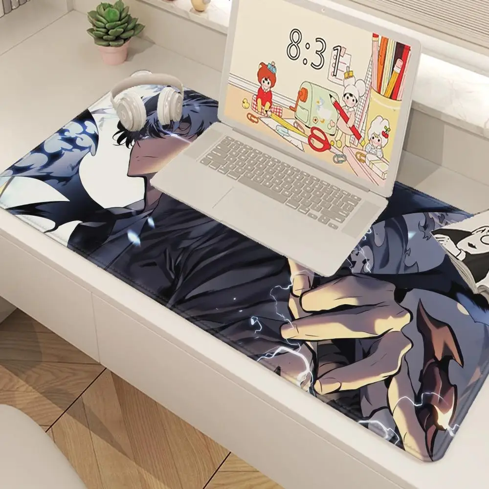 Gaming Mouse Pad Solo L-Leveling Laptop Office Home Thickened Computer Keyboard Mousepad Tapis De Souris Giving Gifts To Friends