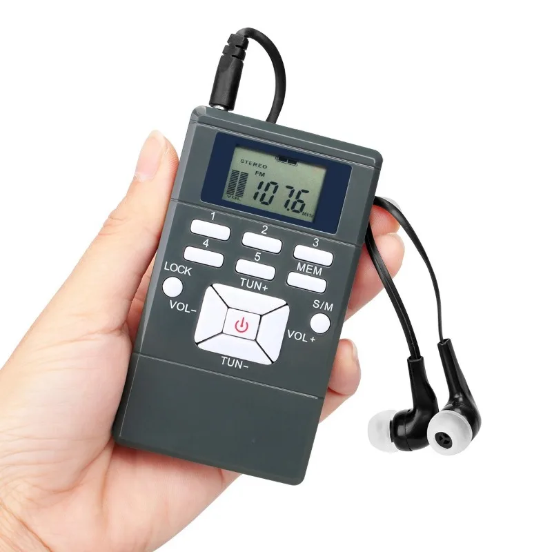 for  PR13 Portable FM Radio 60-108MHz Listening Test Pocket Receiver