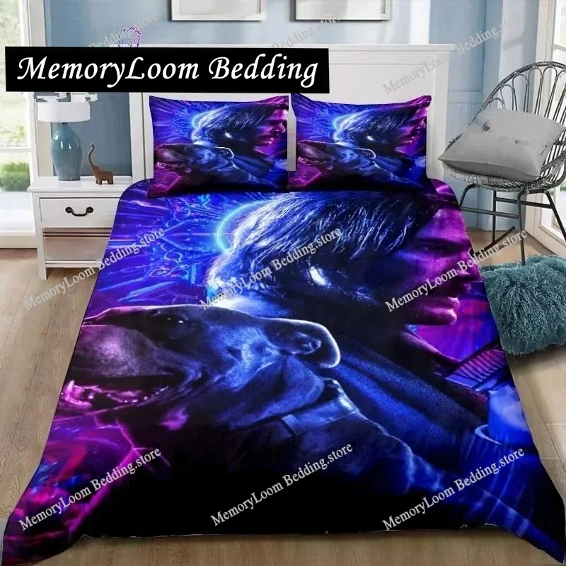 

Thriller Film John Wick Bedding Set Single Twin Full Queen King Size Bed Set Adult Kid Bedroom Bedding Gift Home Textileextile