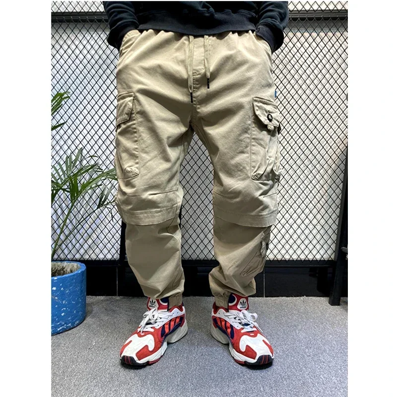 American Streetwear Vintage Cargo Pants Men Clothing Hip Hop Skateboarding Jogging Pants Harajuku Casual Trousers Trendy Jogger