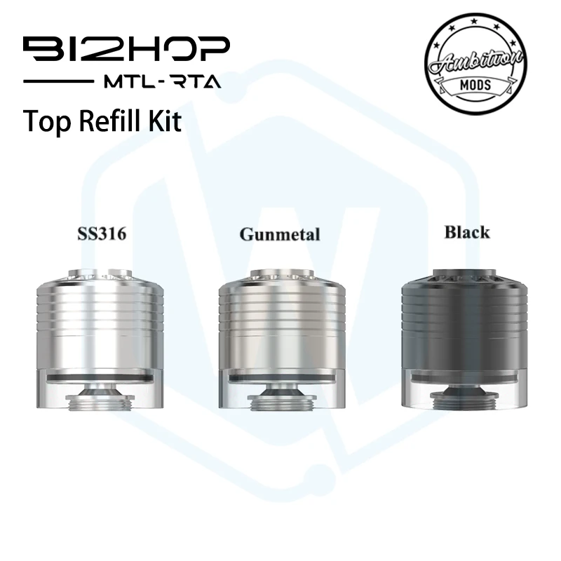 Autentyczny atomizer Bi2hop MTL RTA 22MM 2.0ML/4.0ML